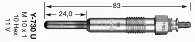 Свеча накаливания NGK 6158